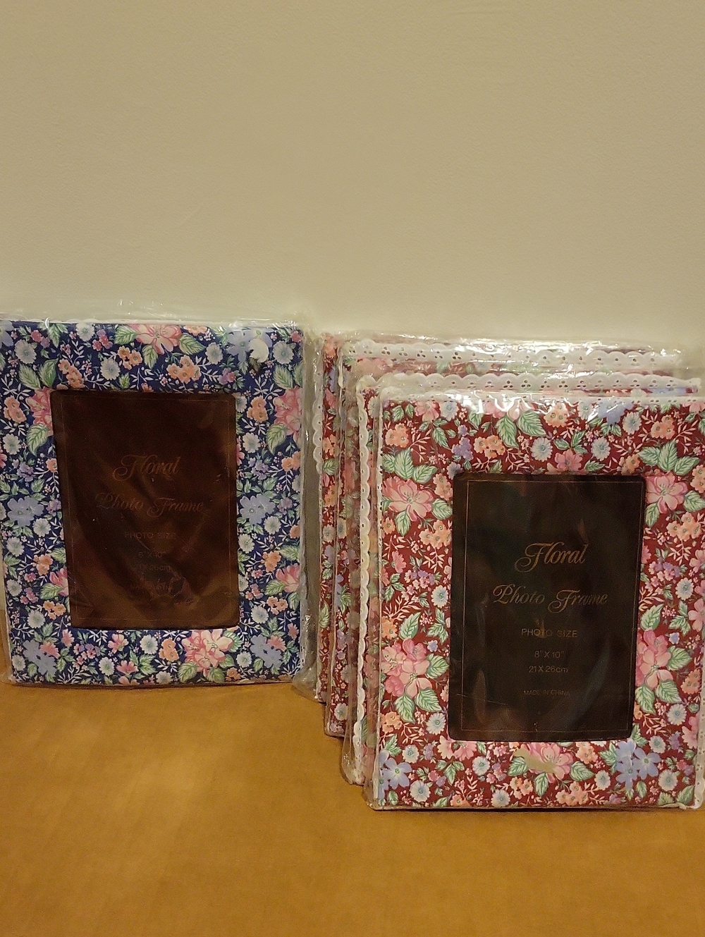 NWT: 5 Floral Photo Frames